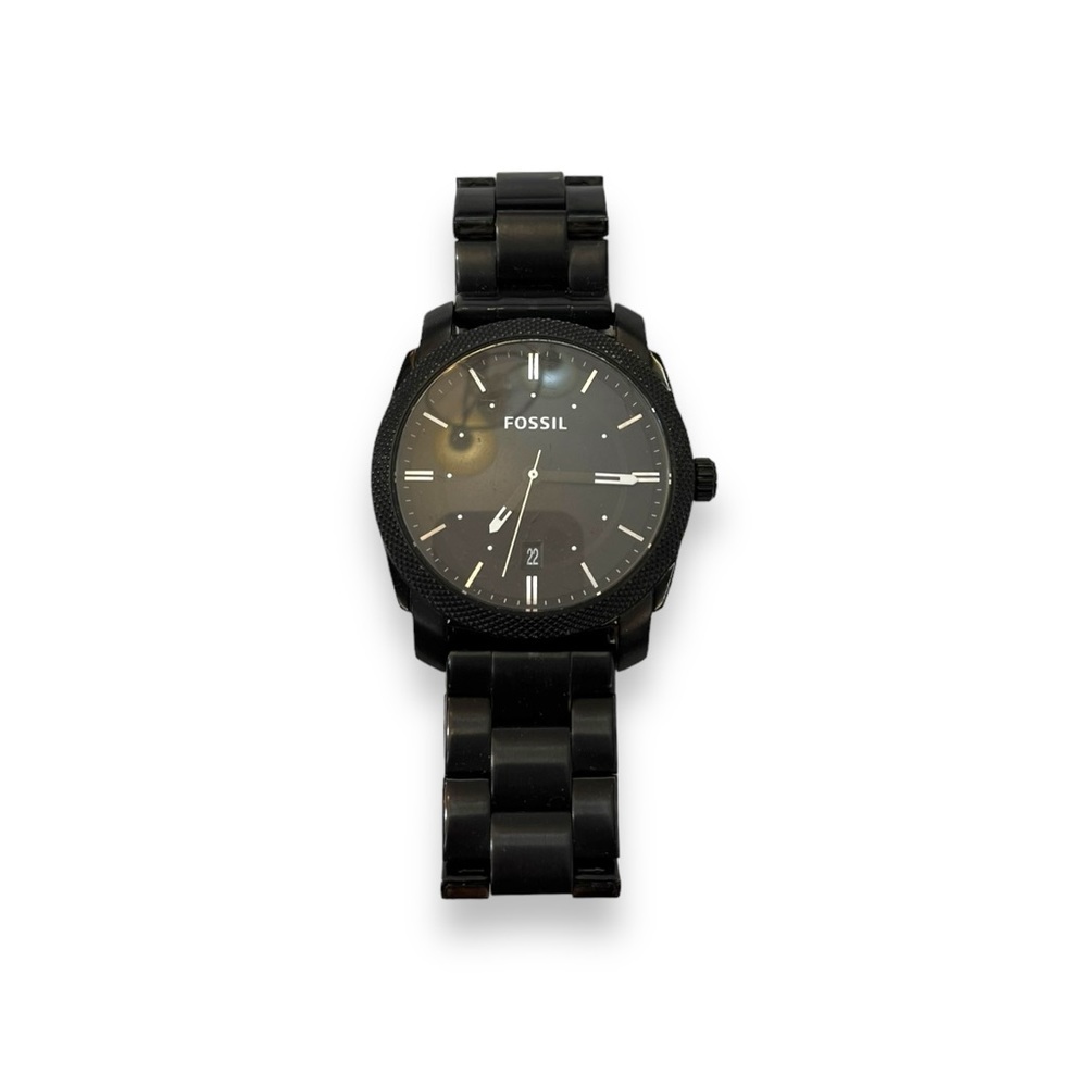 Mens Fossil Black Dial Stainless Watch - Picture 2 of 6